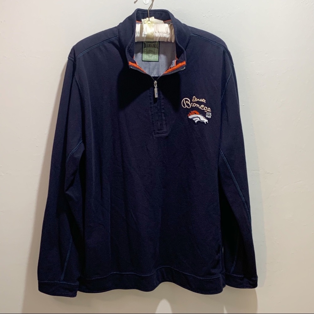 DENVER BRONCOS TOMMY BAHAMA Mens Pullover Blue 3X.